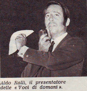 Aldo Ralli, presentatore della manifestazione Aldo Ralli, presentatore della manifestazione