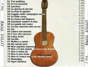 Terzo elenco di canzoni di Little Tony.