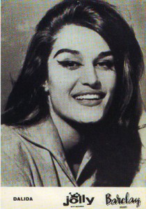 Rara cartolina di Dalida della Jolly-Barclay. Rara cartolina di Dalida della Jolly-Barclay.