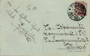 Cartolina di Mercato S. Severino, spedita nel 1929.