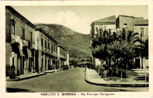 Mercato S. Severino - Il centro, anni '50.
