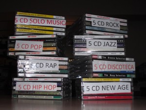 5 CD originali import € 1,00
