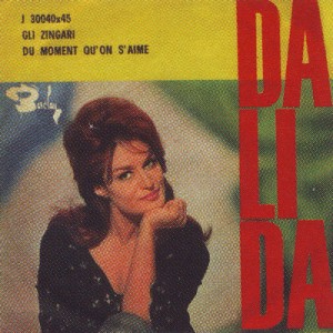 Copertina del 45 giri di Dalida "Gli zingari" Copertina del 45 giri di Dalida "Gli zingari"