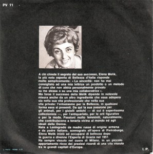 La biografia di Elena Melik.