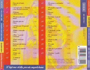 I titoli delle liriche contenute nel CD della Bideri. I titoli delle liriche contenute nel CD della Bideri.