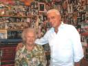 Isa la figlia del Maestro D’Esposito con Carlo ospiti della casa museo “Bosco”