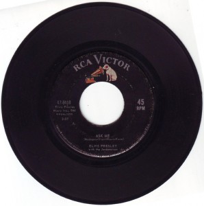 45 giri Ask me della RCA Victor americana