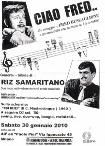 Tributo di Riz Samaritano a Fred Buscaglione a 50 anni dalla scomparsa.