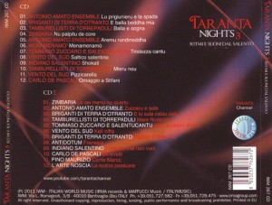 I brani contenuti del doppio CD "Taranta Nights 3"