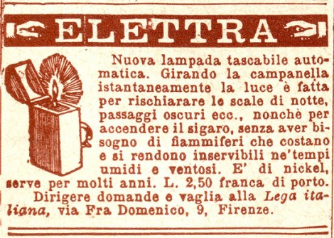 L'accendino "Elettra"