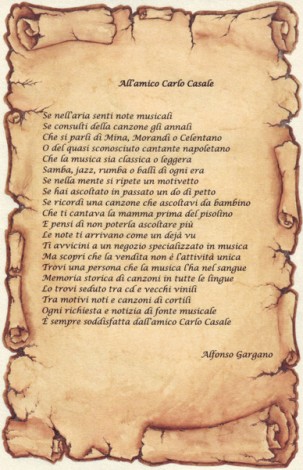 Omaggio dell'amico Alfonso Gargano