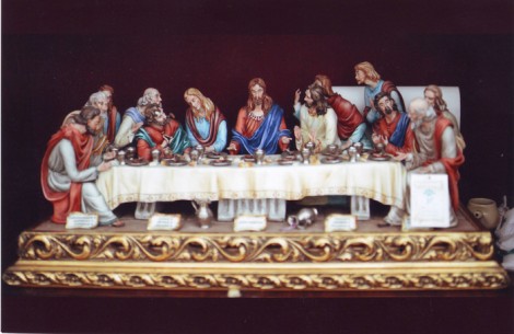 L'ultima cena, capolavoro di maestri artigiani di Capodimonte.