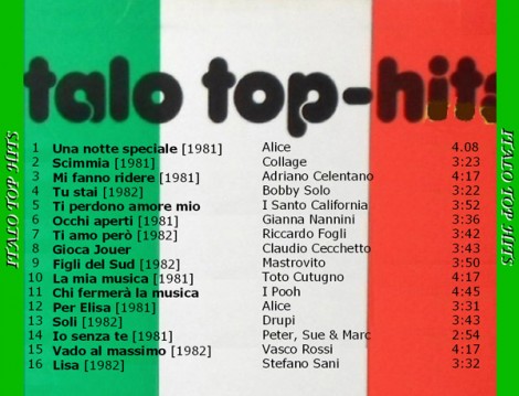 I brani contenuti nel disco LP 