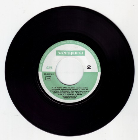 Facciata B del disco in vinile di San Fermin