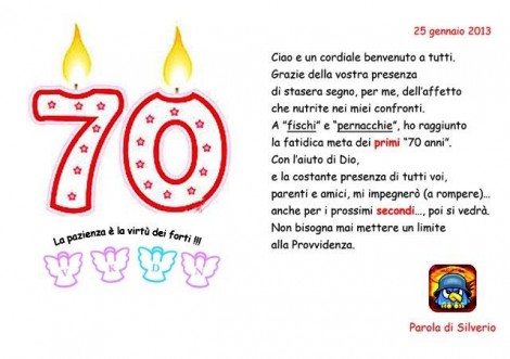 La brochure preparata da Silverio.