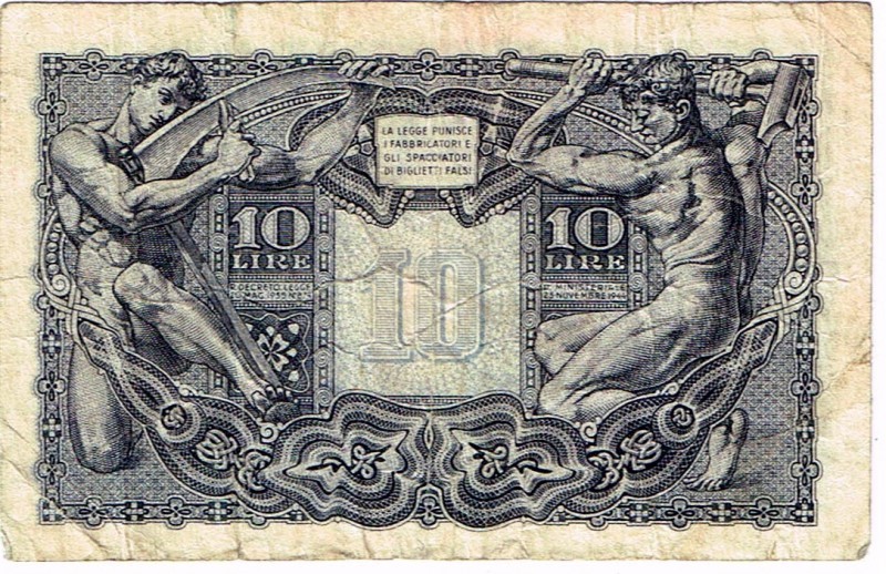 10 lire LUOGOTENENZA del 1944 Testa di Giove