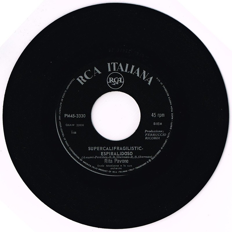 Supercalifragilistic-espiralidoso canta Rita Pavone