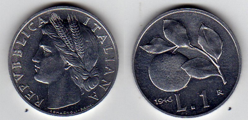 1 Lira “ARANCIA” che vale un capitale.