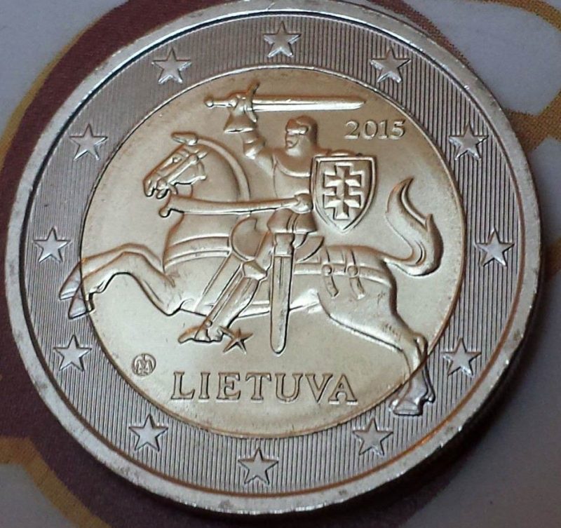 La prima moneta da 2 euro della Lituania
