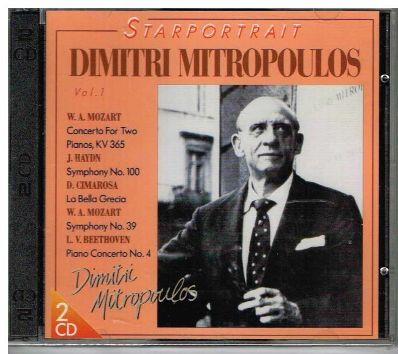Dimitri Mitropoulos dirige la New York Philharmonic Orchestra.