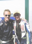 Alessandro Pagliara con Valentino Rossi