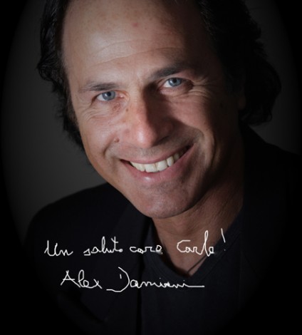 Foto con dedica di Alex Damiani.