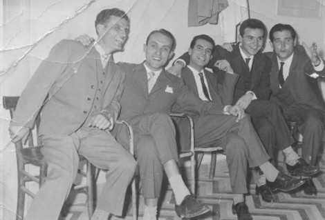 Franco "Frank" Avallone con amici sanseverinesi.