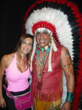Lola Massey (Supersexy) con Felipe Rose