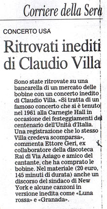 Dal "Corriere della sera"