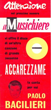 La rivista il Musichiere allegava dischi flexi di Paolo Bacilieri.