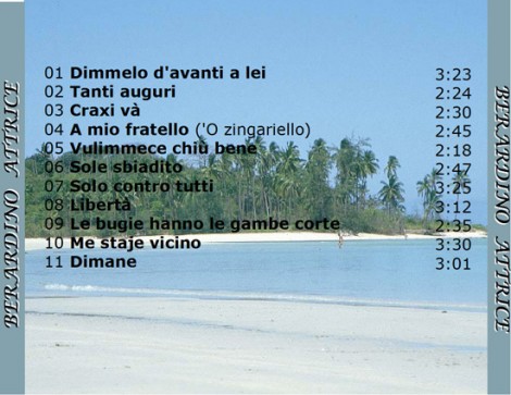 Le canzoni contenute nel disco