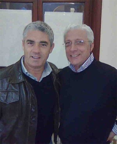 Biagio Izzo con Carlo Casale