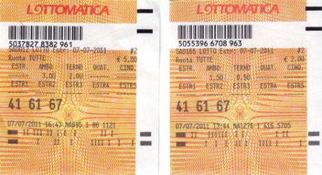 Biglietti vincenti, estrazione del 7 luglio.