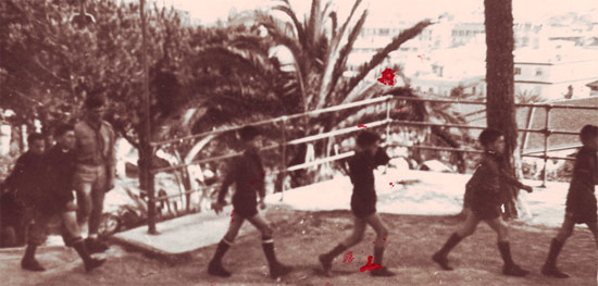 29/5/1957. Passaggio sotto il Commissariato napoletano. Pineta Seminario Regionale - Salerno