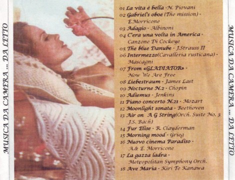 Le mie musiche preferite, incluse nel CD "personale" Musica da camera