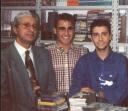 Carlo con Fabio Cannavaro ed Alfonso nel negozio CoCain
