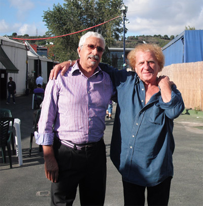 Carlo Casale con Franco Del Prete batterista degli Showmen
