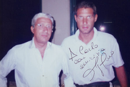 Carlo con Taglialatela in ritiro
