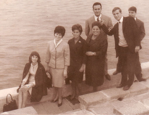 I fratelli Salvati col cugino Nino Martire