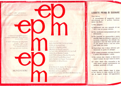 Copertina di carta dei dischi flexi