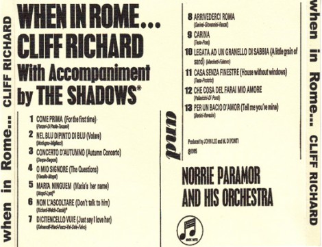 Le canzoni contenute nell'album "When in Rome"