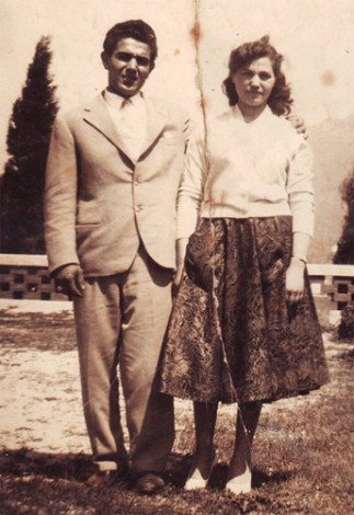 Gaetano "Tanuccio" Coda con la moglie Maria Giglio.