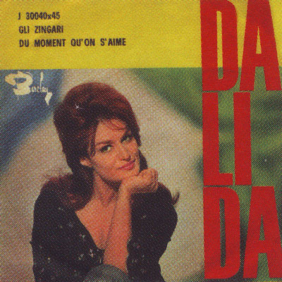 Copertina del 45 giri di Dalida "Gli zingari"