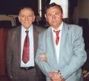 Il Prof. Aldo De Gioia e Antonio Bosco alla 1^ Mostra del disco da collezione al Palazzo Vanvitelli