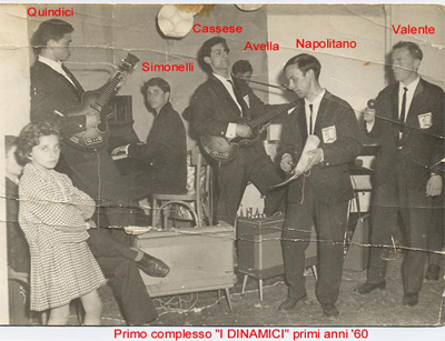 Rara immagine del complesso "I Dinamici"
