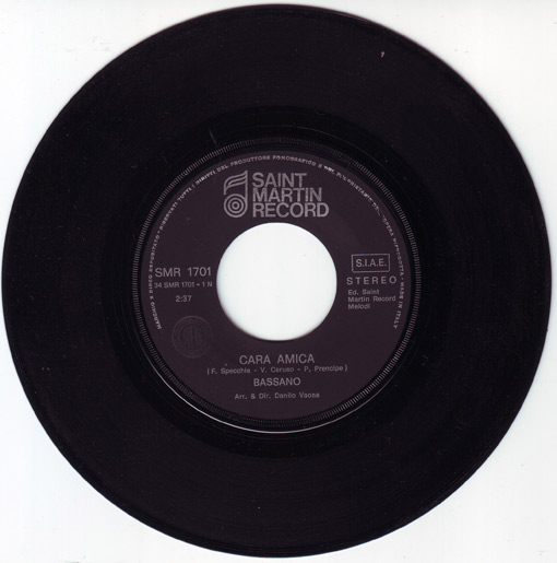 Il disco di Bassano eliminato a Sanremo '73