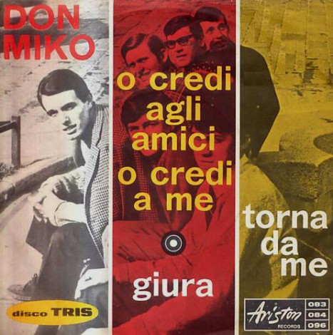 Raro 45 giri "tris" di Don Miko