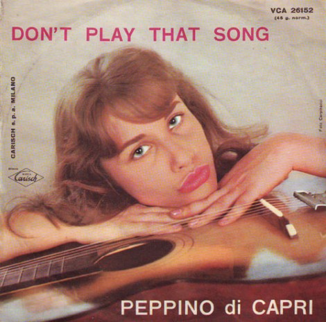 Cover mondiale incisa da Peppino Di Capri