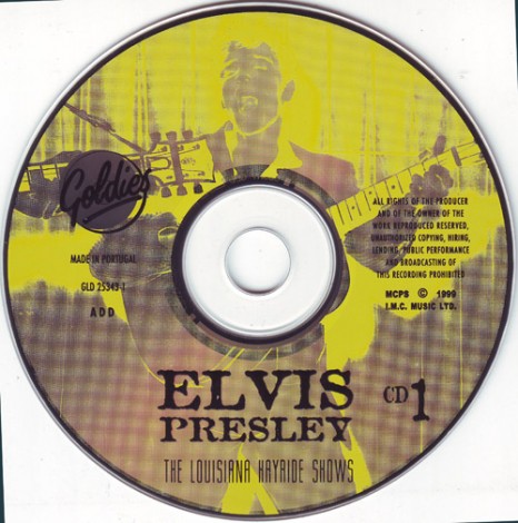 CD 1 di Elvis Presley rarità