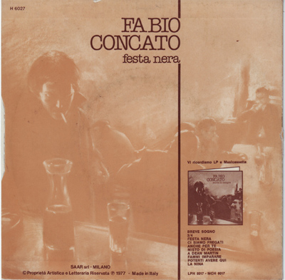 Il retro del 45 giri pubblicizzava LP "Storie di sempre"